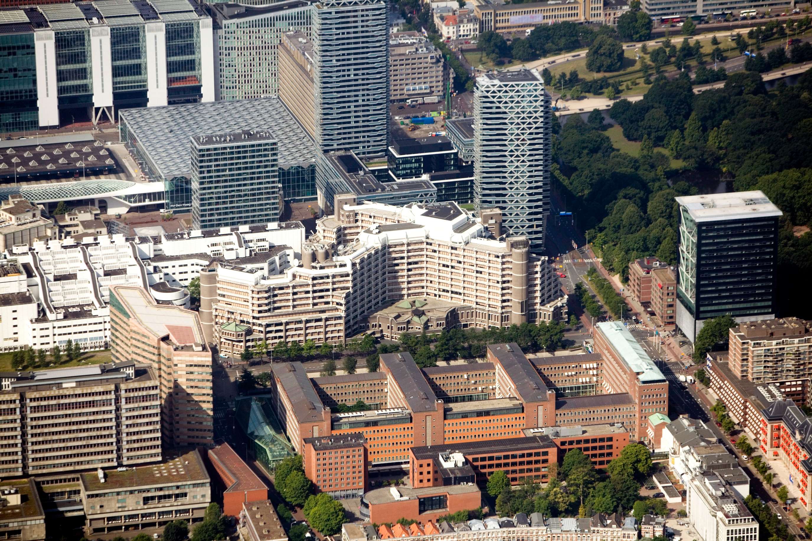 Luchtfoto van Den Haag
